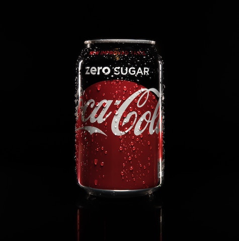 a can of coke zero.