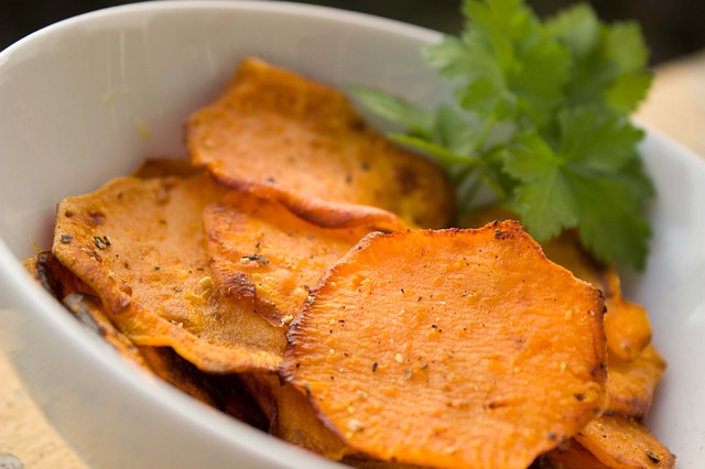 Bowl of cooked sweet potatoes for radiant skin.