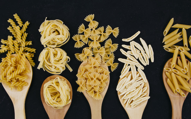 All different types of fortified pasta. 